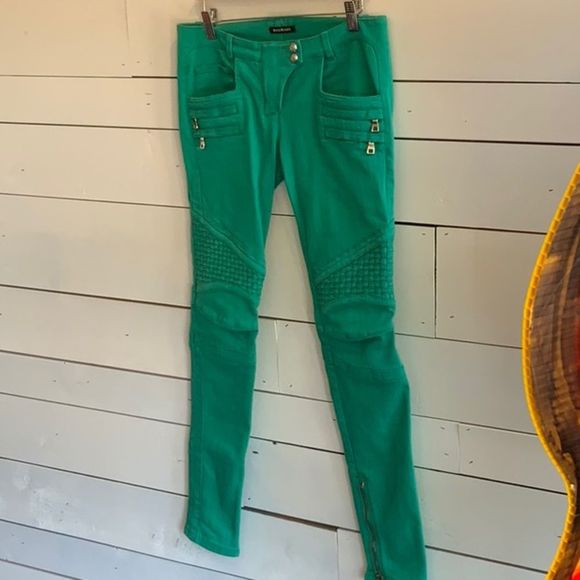 BALMAIN low rise biker jeans - Picture 2 of 13